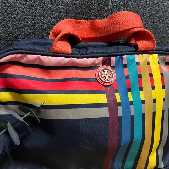 Tory Burch Multicolor Striped Toiletry Bag - Picture 2 of 10
